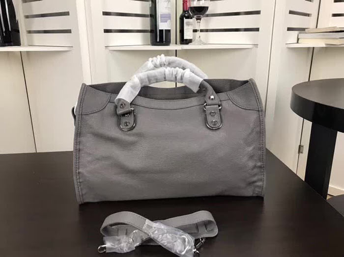 BALENCIAG巴黎世家 原單品質 經典機車 原版山羊皮銀邊 包邊五金款 手提肩背斜挎包  BL1416